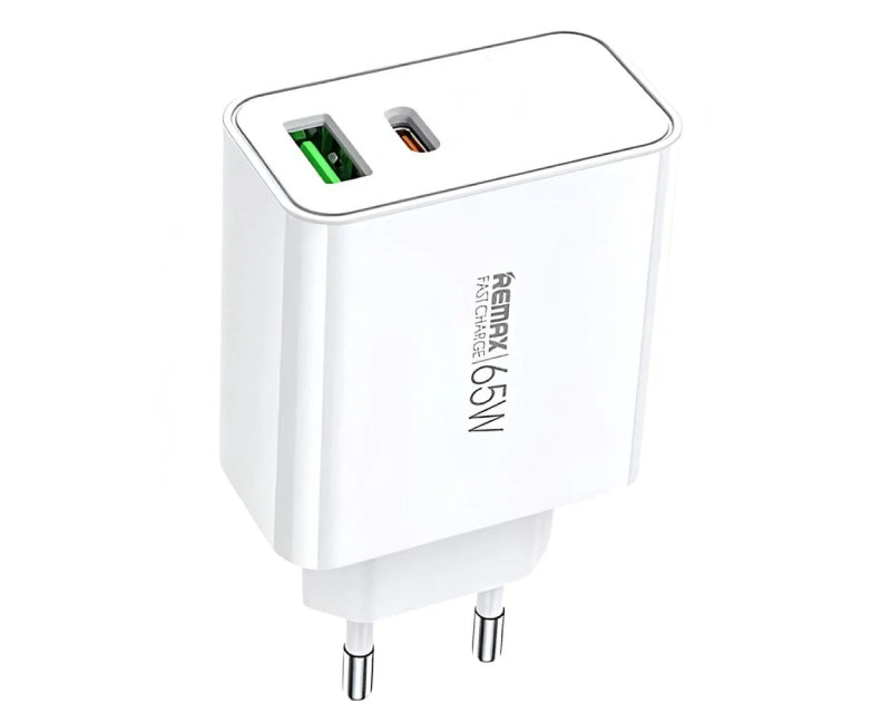 Strujni Fast punjač Kiddy 1xUSB3.0+1 xTIP C 65W RP-U125, beli