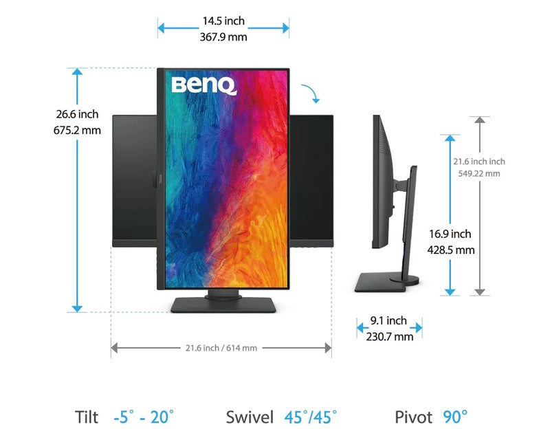 27 inča PD2705Q QHD 2560x1440 IPS dizajnerski monitor