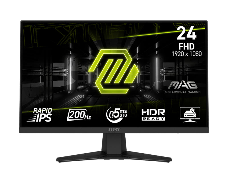 24 inča MAG 244F FHD 1920x1080 IPS 200 Hz HDR Ready gaming monitor