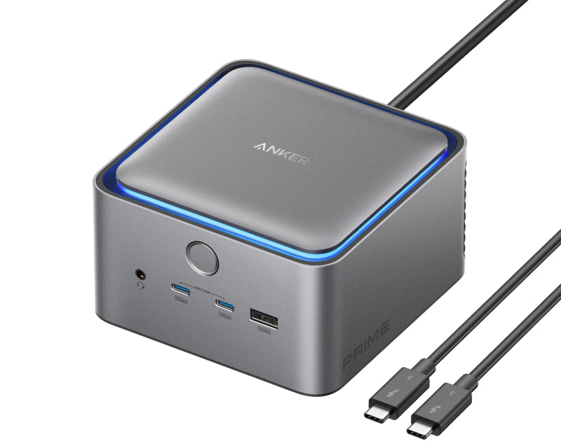 Prime Thunderbolt 5 Docking Stanica 140W, 14u1, siva