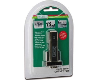 Adapter USB 2.0 tip A (M) - Serijski port (RS-232) 9pin (M) crni DA-70156