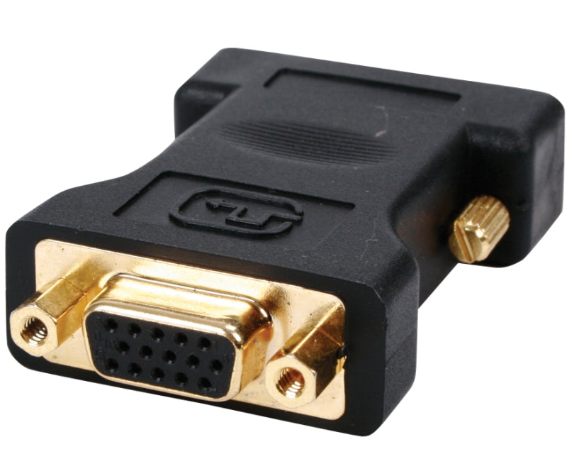 Adapter DVI-I (M) - VGA (F) crni