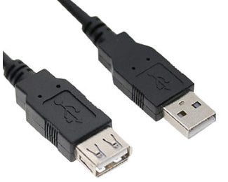 Kabl USB A - USB A M/F (produžni) 1.8m crni