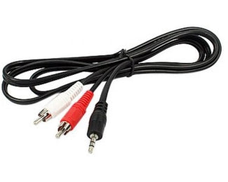 Kabl audio 3.5mm - 2xRCA 1.5m crni
