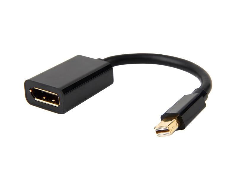 Adapter Mini Display port (M) - Display Port (F) crni