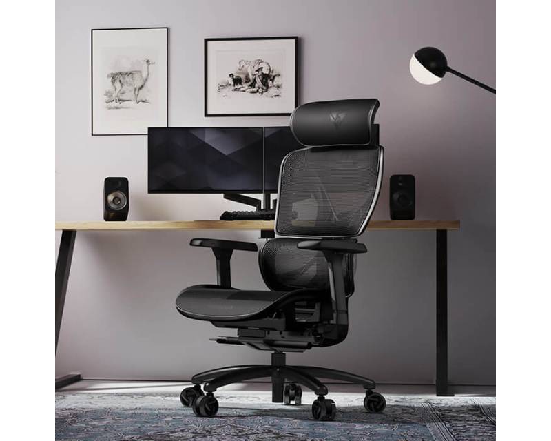 XTC-Mesh Ergonomska stolica crna
