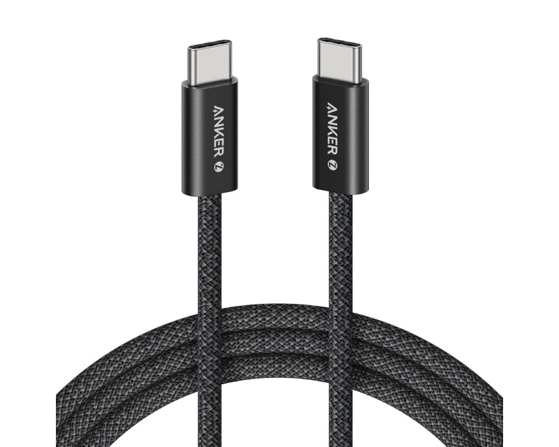 Zolo USB tip-C kabl M/M 1.8m, za Apple, super brzo punjenje 240W/480Mbps, pleteni, crni