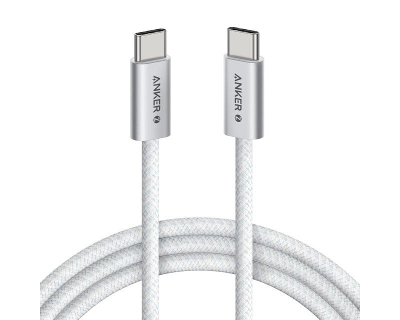 Zolo USB tip-C kabl M/M 1m, za Apple, super brzo punjenje 240W/480Mbps, pleteni, beli