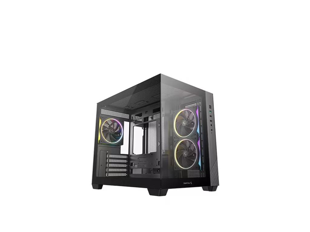 Kucište DeepCool CG330/Micro-ATX/ITX/ATX PS2/SFX/SFX-L/bez napajanja/kaljeno staklo/ARGB/crna