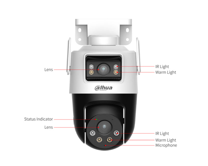 P5D-5F-PV 5+5MP Outdoor Wi-Fi Dual-Lens Pan & Tilt kamera