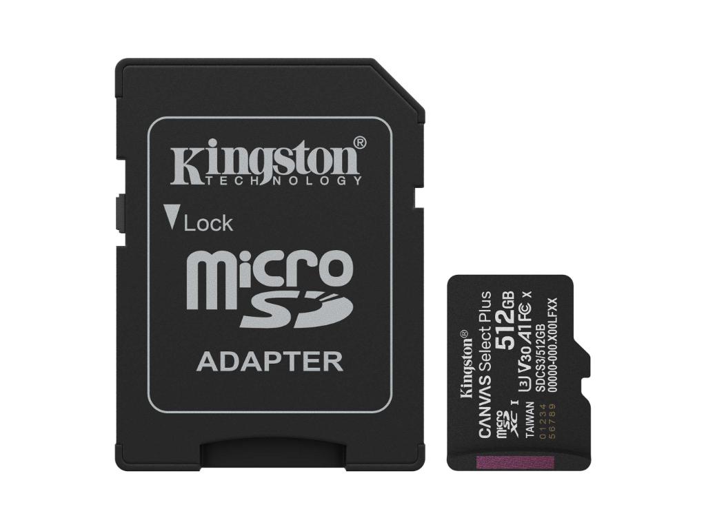 Memorije kartice KINGSTON SDCS3/512GBSP/microSDXC/512GB/Class10 U1/150MB/s