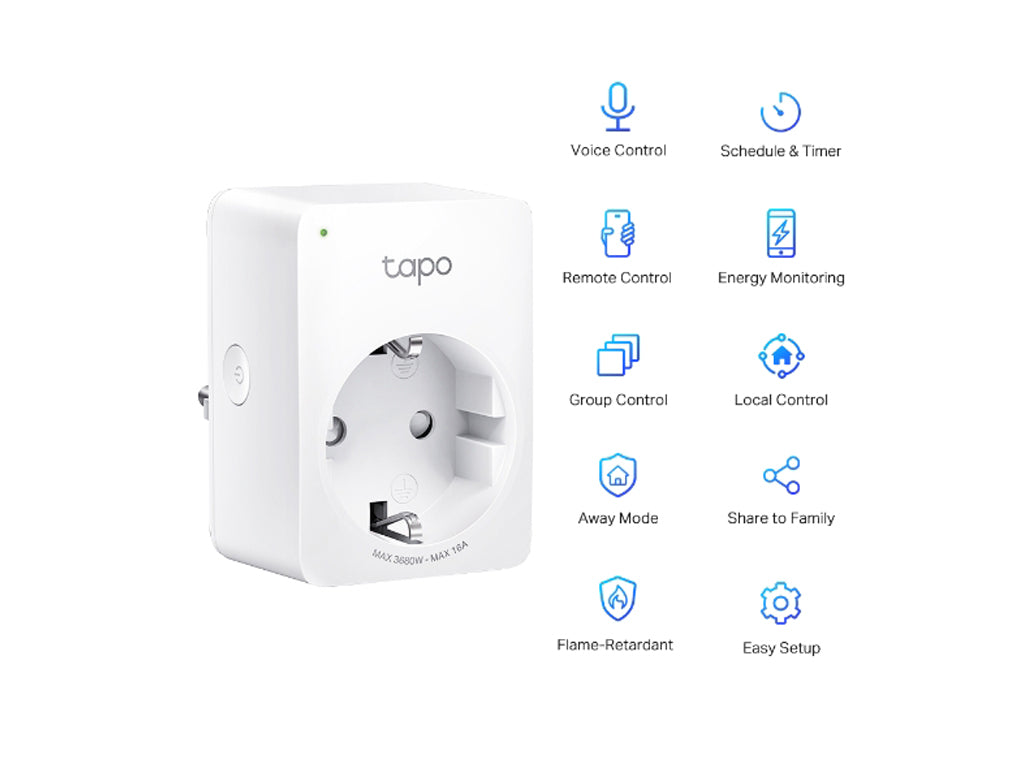 Pametna uticnicar TP-LINK Tapo P110 Wi-Fi/2,4Ghz/Max Load 16A/bela