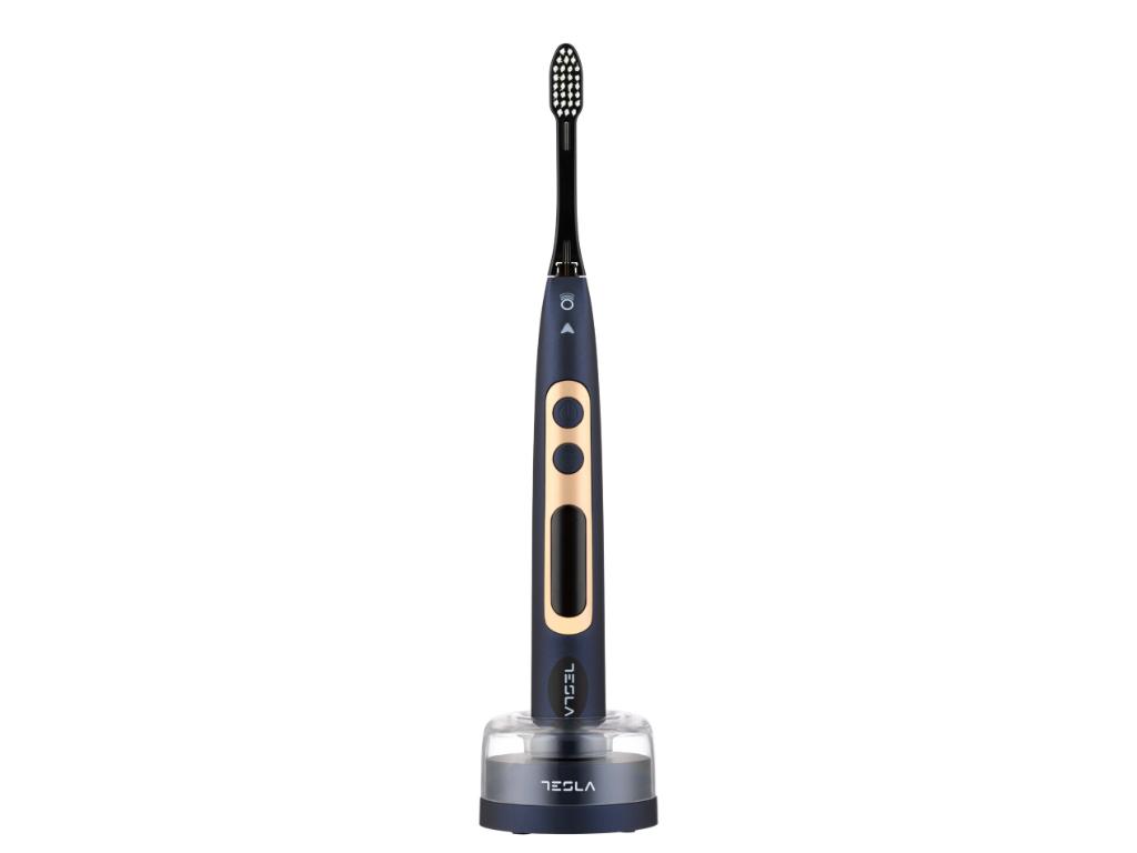 Cetkice za zube TESLA TDP121NB/elektricna/jonska i sonicna tehnologija/soft conical/tamno plava