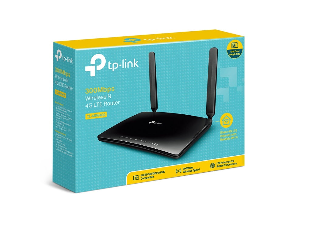 Bežicni ruter TP-LINK TL-MR6400 Wi-Fi/N300/300Mbps/3G/4G/SIM/LTE/1xWAN 3xLAN/2 int 2 ekst antene