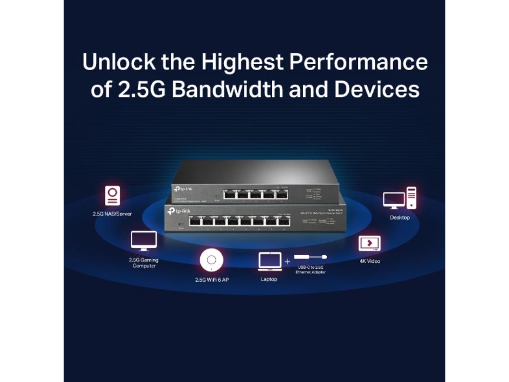 Switch TP-LINK TL-SG105-M2 5-Port 2.5G Desktop Switch
