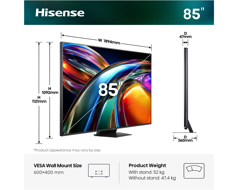 85 inča 85UR9S ULED RGB Mini LED 4K UHD Smart TV