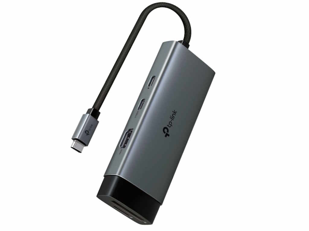 Hub TP-LINK USB Type-C 7-Port Hub/1USB-C /1 HDMI 4K 60Hz Port,1×USB-C PD 100W Port,1×SD