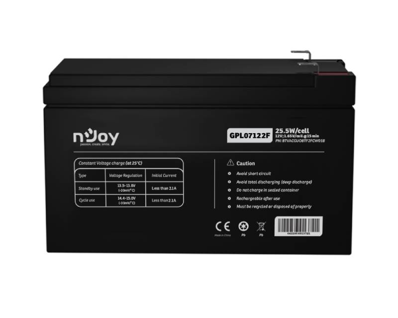 GPL07122F baterija za UPS 12V 7Ah (BTVACGUOBTF2FCW01B)
