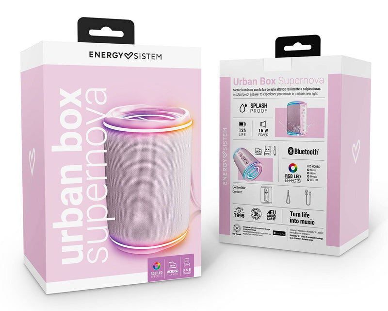 Urban Box Pink Supernova portable zvučnik roze M45494