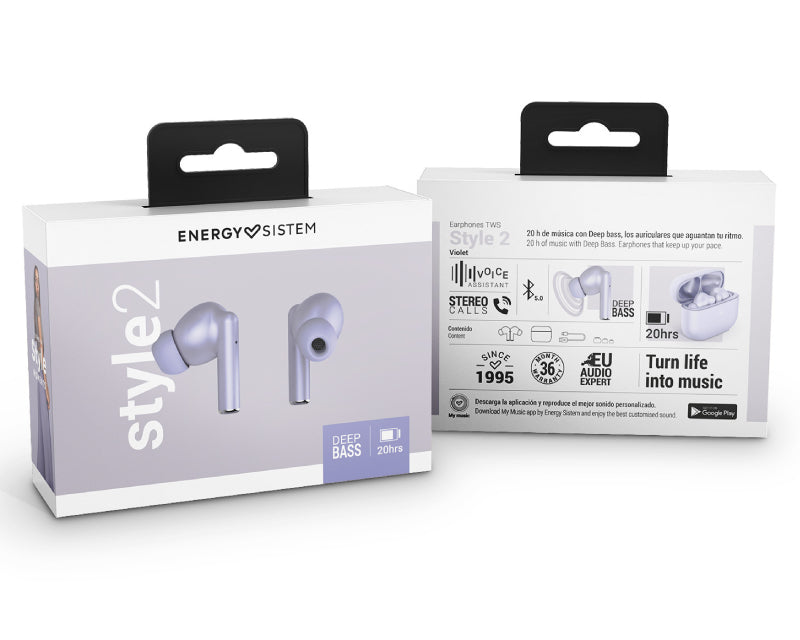 Style 2 Violet True Wireless bežične slušalice ljubičaste (M45296)