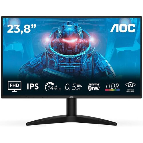 Monitor AOC 24B36X 23.8"/IPS/1920X1080/144Hz/0.5ms MPRT/HDMI,DP/Adaptive sync/VESA/crna