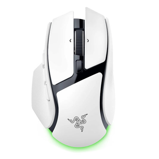 Basilisk V4 HyperSpeed - Ergonomic Wireless Gaming Mouse - White Edition