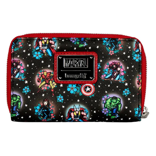 Marvel Avengers Tattoo Zip Around Wallet