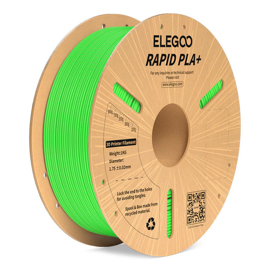 RAPID PLA+ 1.75mm Green 1kg-Paper Plate