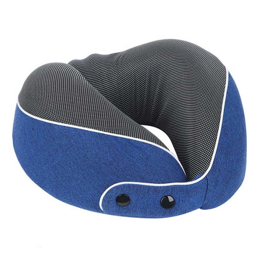 Memory Foam Neck Pillow - Blue