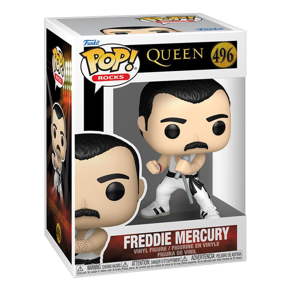 Funko POP! Rocks: Queen - Freddie Mercury (White Singlet)