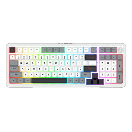 Bragi Pro K688 Wired/2.4G/BT Mechanical Keyboard White
