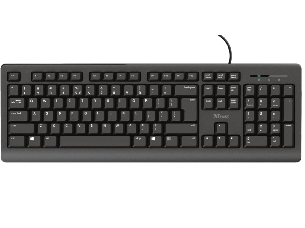 Tastatura TRUST Primo žicna/US/crna