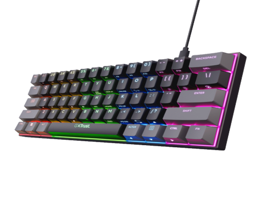 Tastatura TRUST GXT867 ACIRA 60% MINI/mehanicka/Gaming/ US/crna