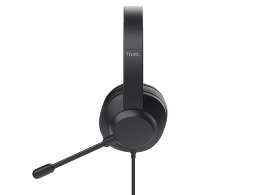 Slušalice TRUST AYDA MAX USB HEADSET/USB-C, USB-A/crna