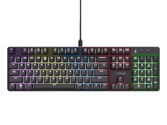 Tastatura TRUST GXT871 ZORA mehanicka/US/RGB/crna