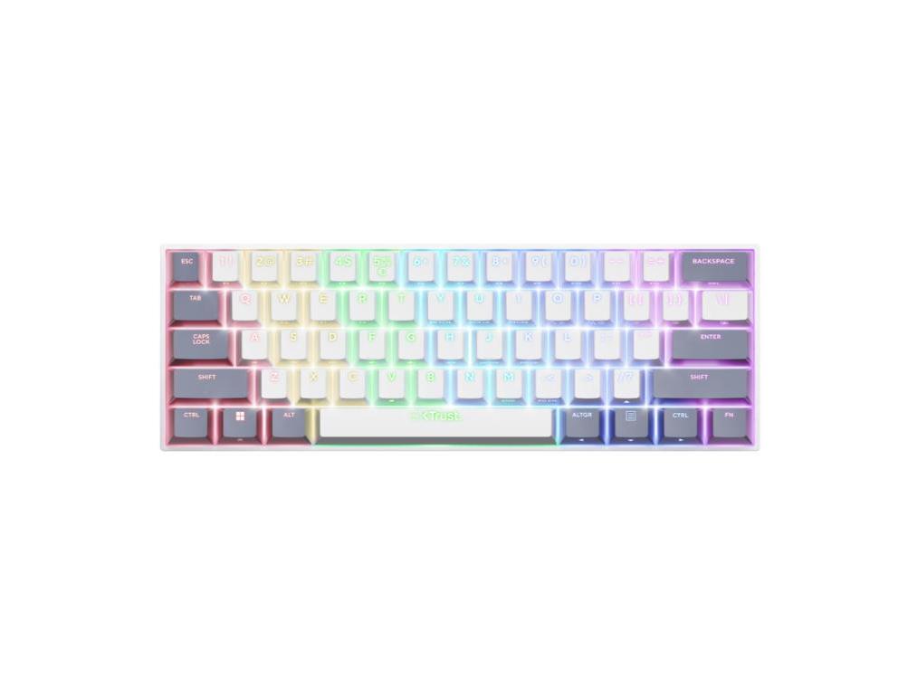 Tastatura TRUST GXT873 ACIRA 3 mode bežicna/mehanicka/US/bela