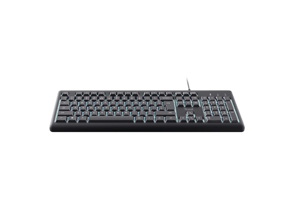 Tastatura TRUST Primo Illuminated žicna/SRB/osvetljenje/crna