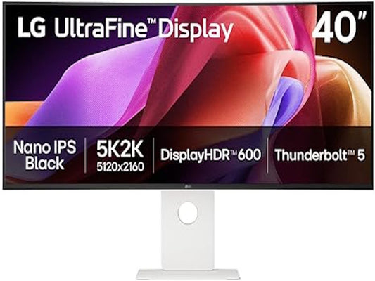 Monitor LG 40U990A-W 39.7"/IPS,zakrivljen,21:9/5120x2160/120Hz/5ms GtG/HDMIx2,DP,USB,Thunderbolt