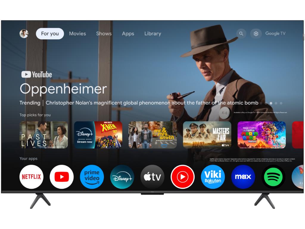 Televizor TCL 55P8K/QLED/55"/4K UHD/144Hz/Google TV/crna