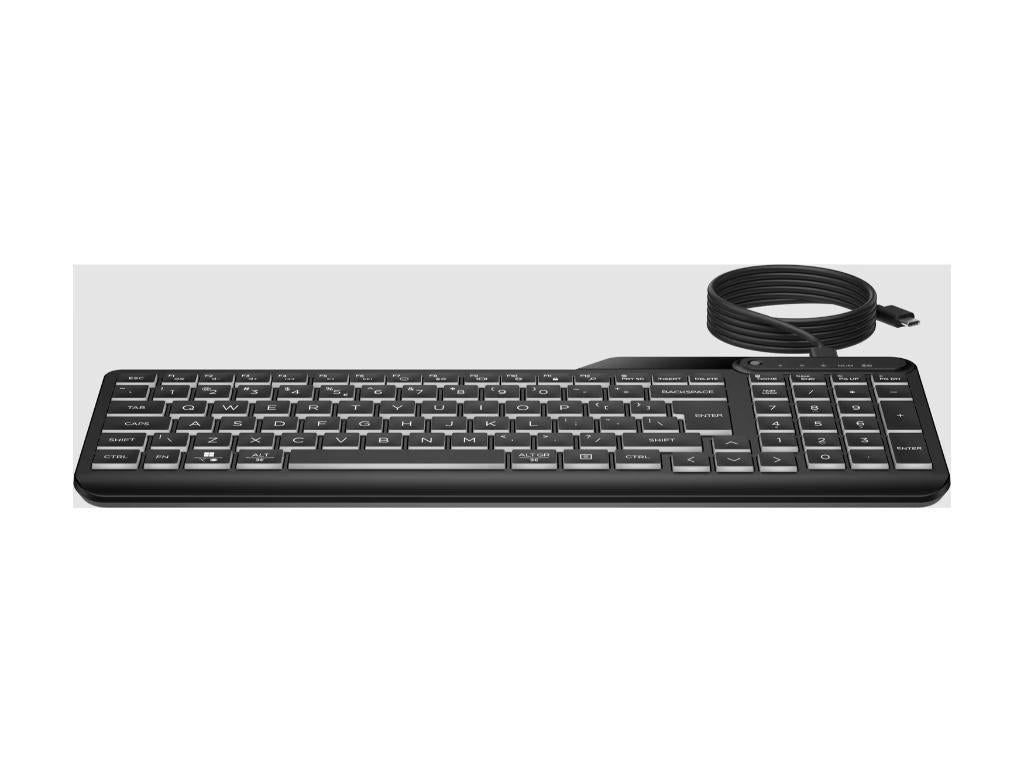 Tastatura HP 400 backlight žicna/US/crna