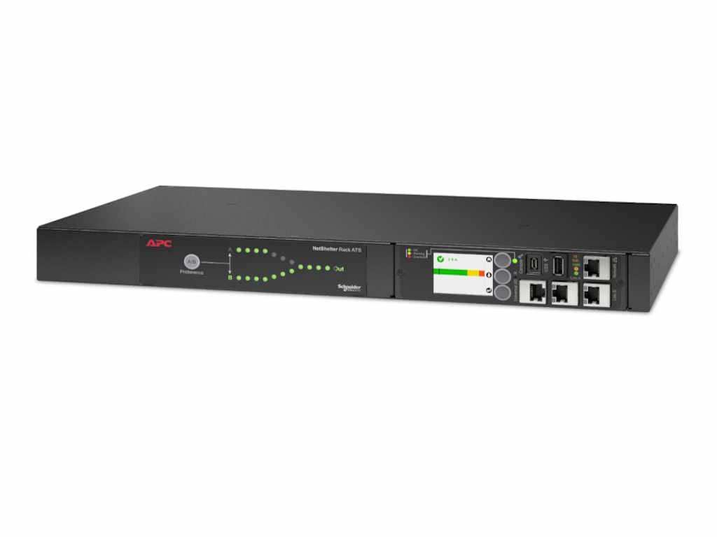 APC NetShelter Rack automatski prekidac za prenos, 1U, 16A, 230V, 2xC20 IN, 8xC13, 1xC19 OUT 50/60Hz