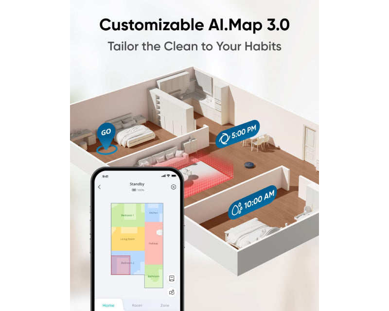 Eufy Omni X10 Pro MopMaster Robot Usisivač sa bazom crni