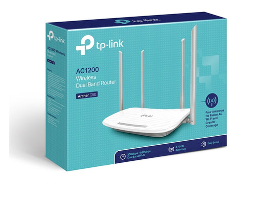 Bežicni ruter TP-LINK ARCHER C50 Wi-Fi/AC1200/867Mbps/300Mbps/1xWAN, 4xLAN/4 antene