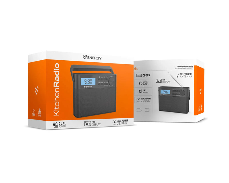 Kitchen Radio Black - crni (M50093)