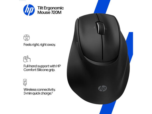 Miš HP 720M Tilt Ergonomic/Ultra fast/Multi device/6000dpi/crna