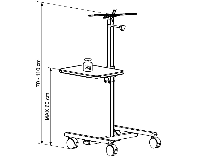 AV-1150 univerzalna kolica za projektor