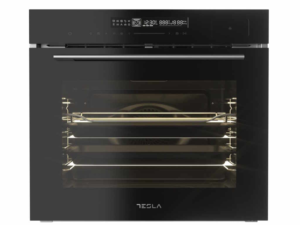 Ugradna rerna TESLA BO950MBSA/ventilatorska/72l/spremanje na pari/digitalna/crna