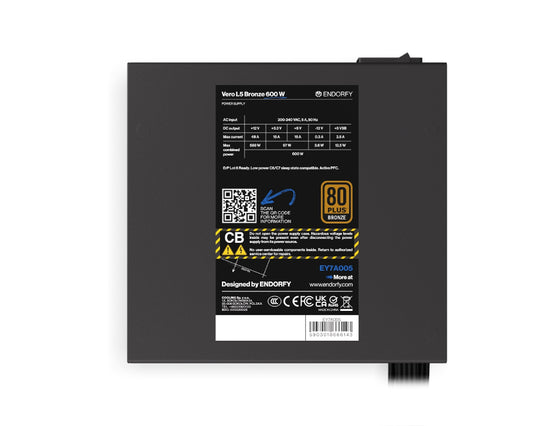 Vero L5 Bronze 600W napajanje (EY7A005)
