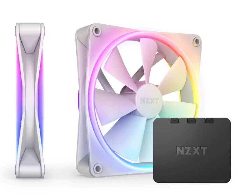 F140 RGB Duo Twin Pack 140mm ventilator beli (RF-D14DF-W1)