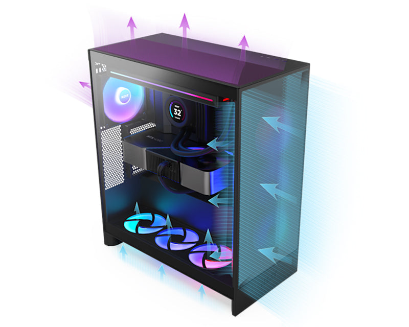 H7 Flow RGB kućište crno (CM-H72FB-R1)